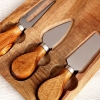 Deska do krojenia serwowania serów wędlin przystawki noże dekoracja 4 el